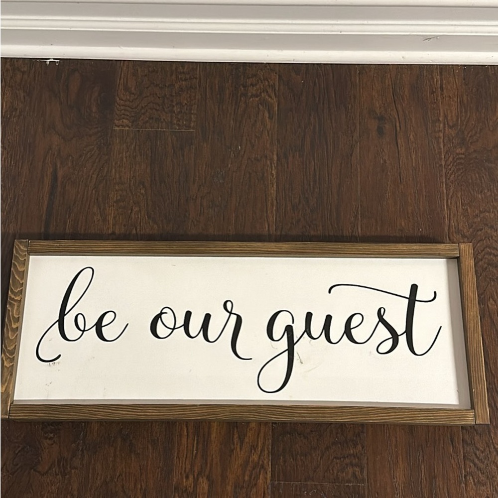 “Be Our Guest” Wooden Sign